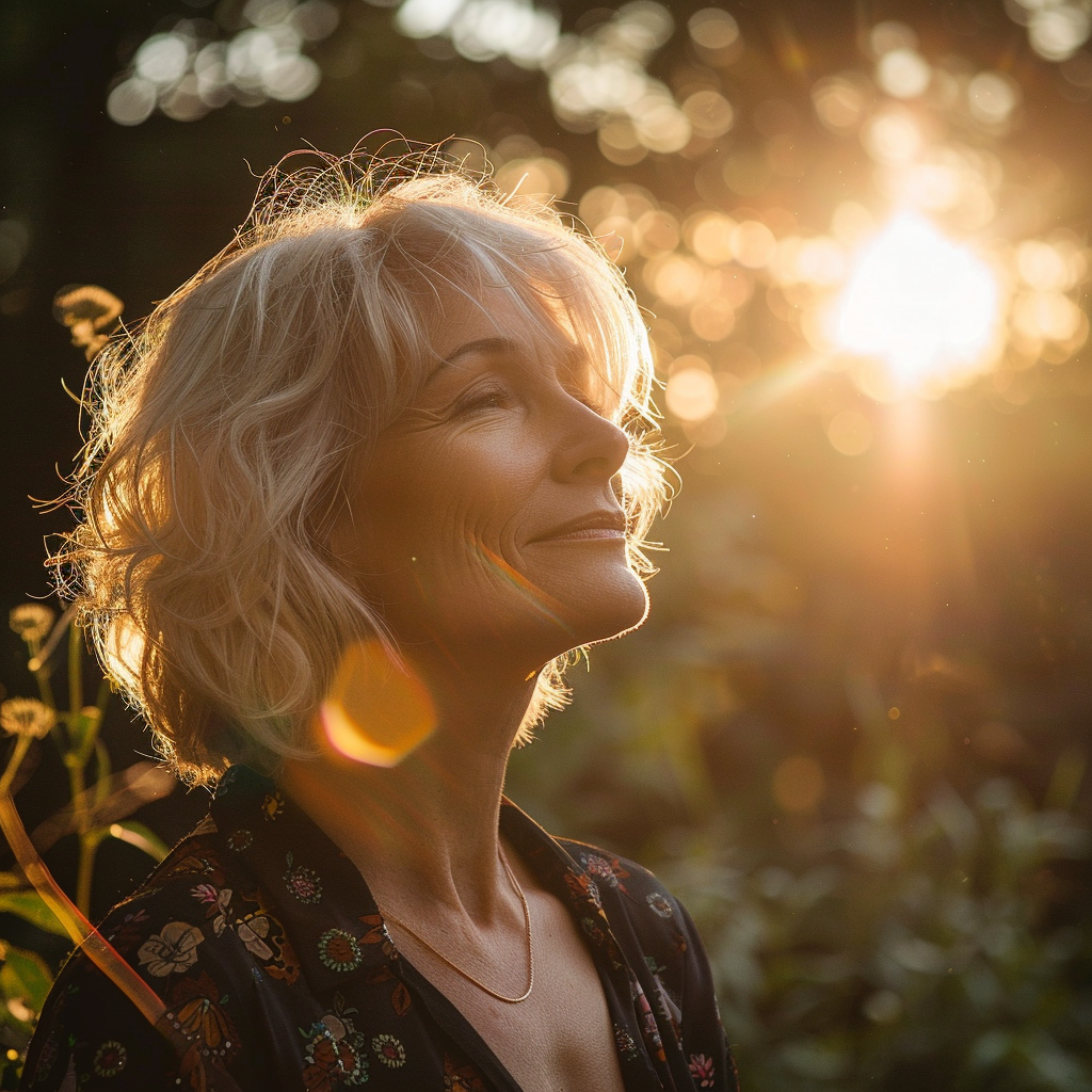 Sieviete menopauzes vecumā un saules gaisma