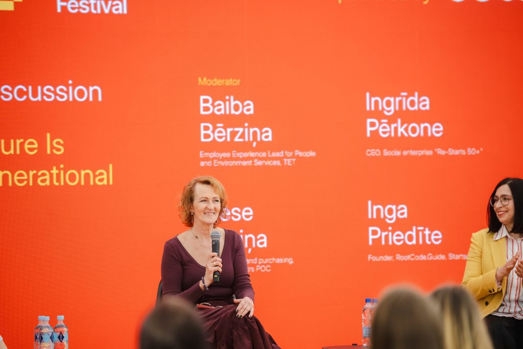 Ingrīda Pērkone Riga Techgirls paneļdiskusijā